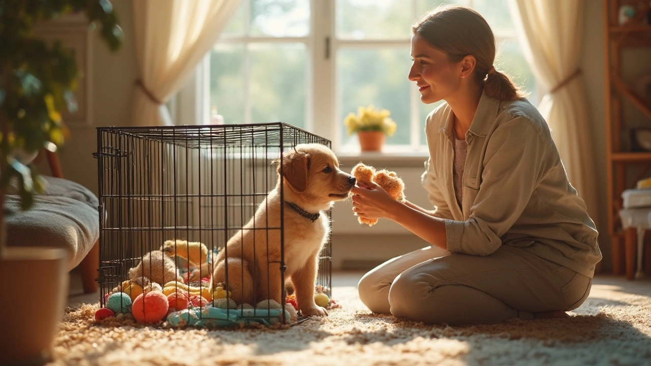 How Long Should a Puppy Be in a Crate Per Day?
