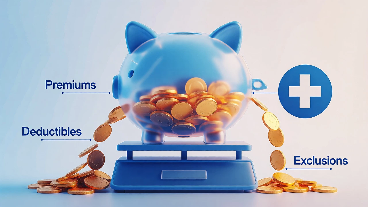 Conceptual illustration of pet insurance cost sharing
